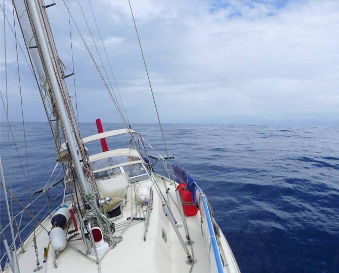 Atlantik segeln mit gaaanz wenig WInd